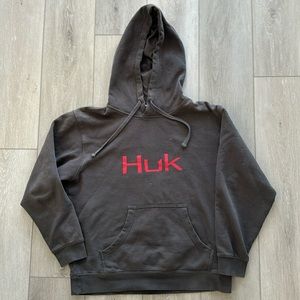 Huk Gray Hoodie Size M